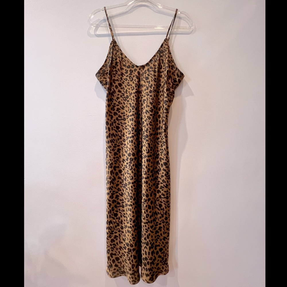 Target - A New Day Leopard Print Slip Dress | size L